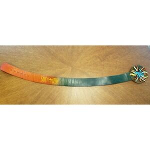 Save The Queen Brown Leather Boho Belt Italy Small Medium